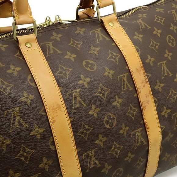 Louis Vuitton Monogram Keepall Bandoliere 50 Boston Bag Travel Bag Travel - Picture 9 of 9